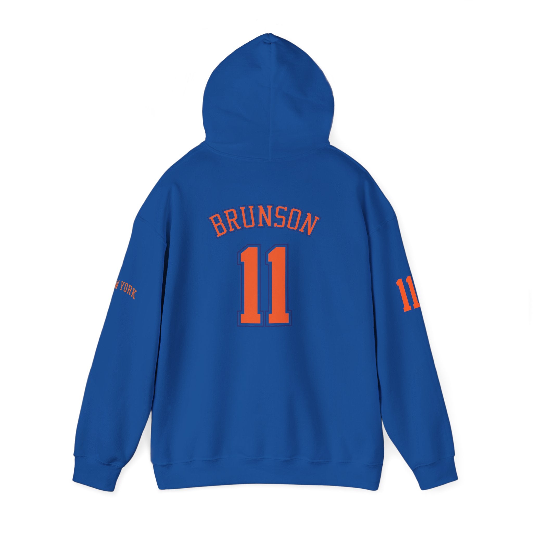 Knicks Jersey Hoodie — Brunson #11 White Basketball Pullover