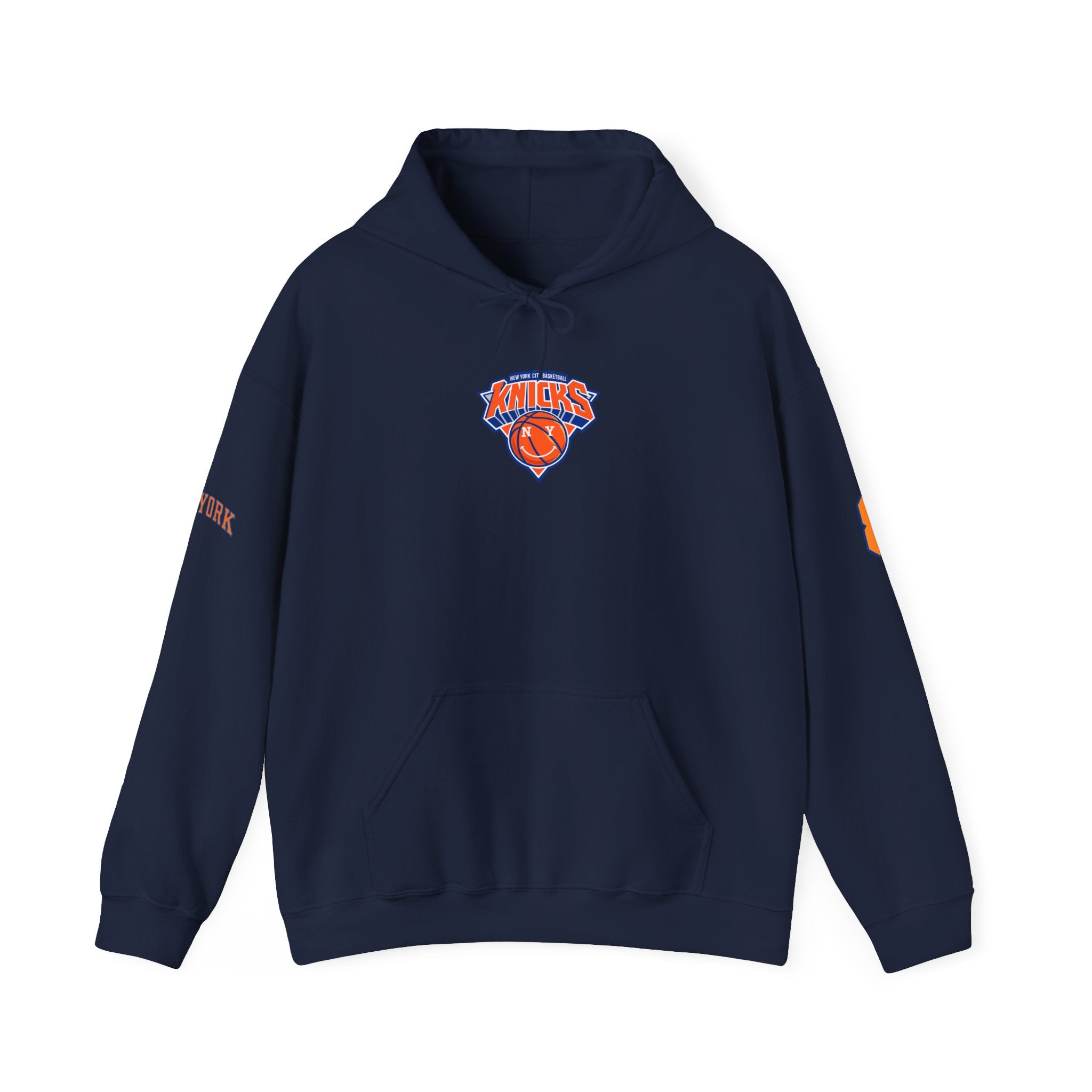 Knicks #8 Anunoby Basketball Hoodie — NYR Team Logo Back Number Sweatshirt