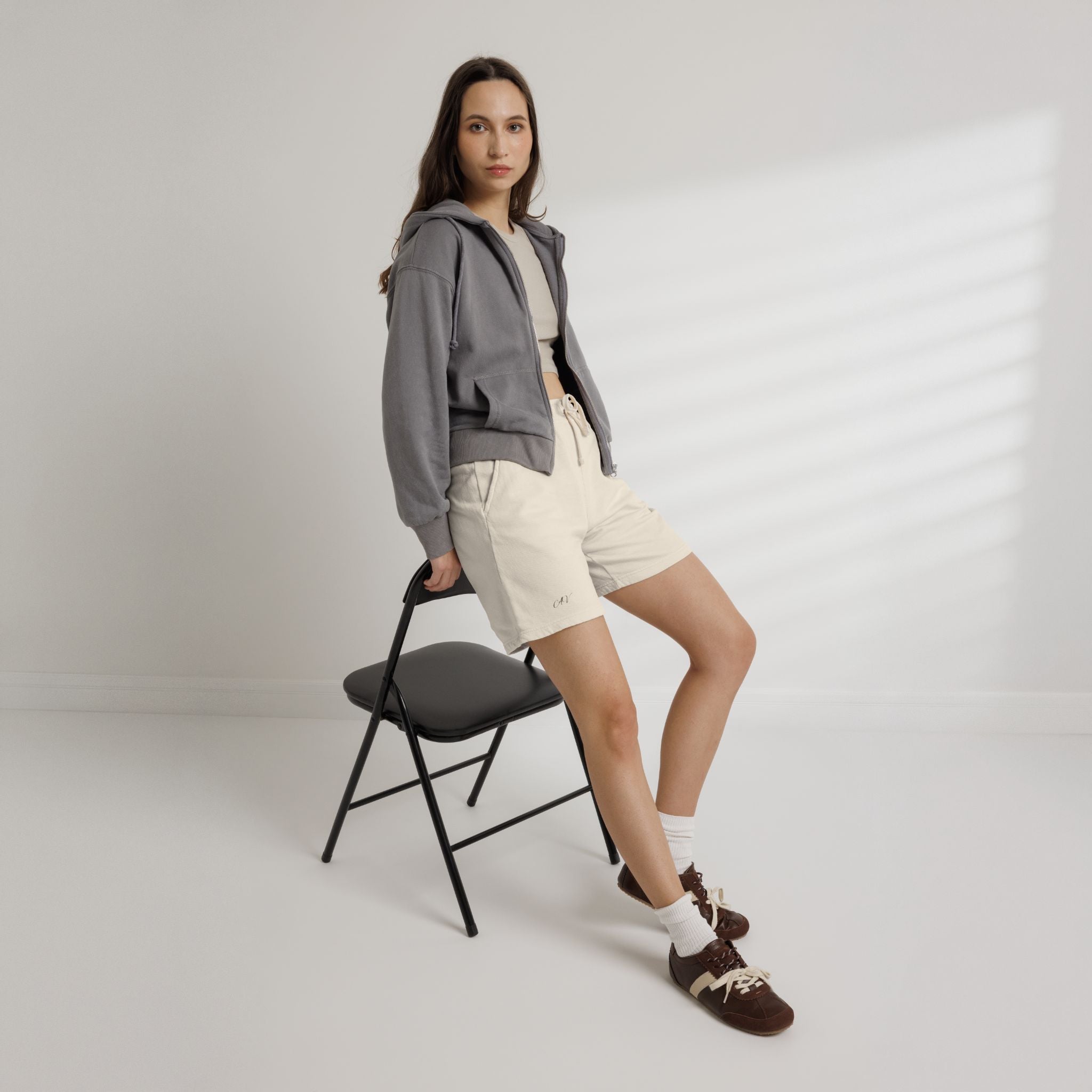 Lightweight Garment-Dyed Fleece Shorts
