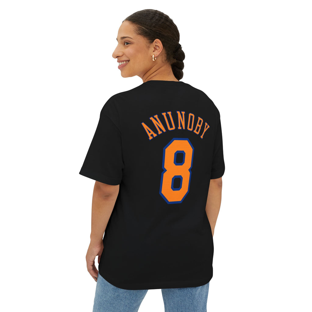 Knicks Anunoby #8 Boxy Tee — Retro Basketball Jersey Shirt