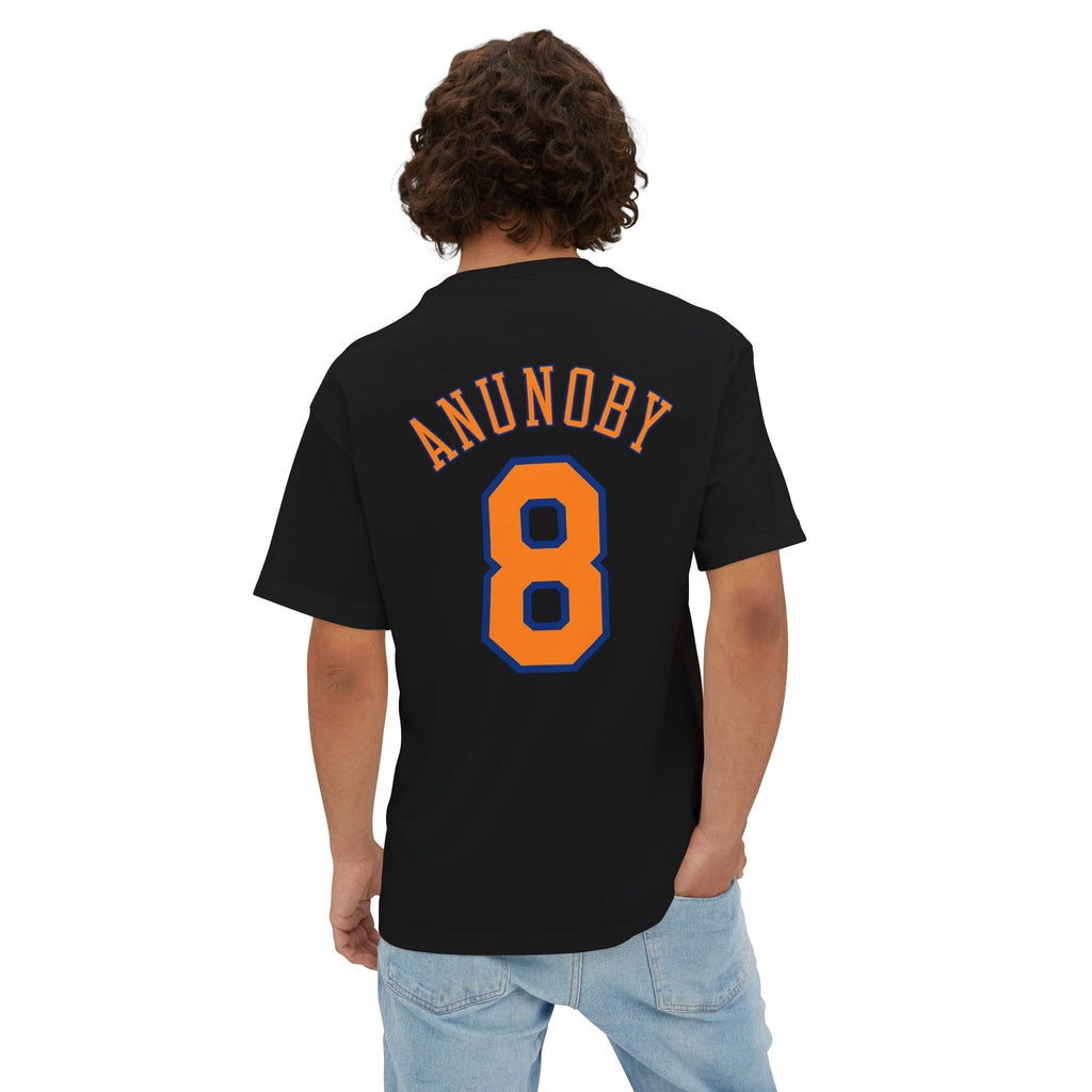 Knicks Anunoby #8 Boxy Tee — Retro Basketball Jersey Shirt