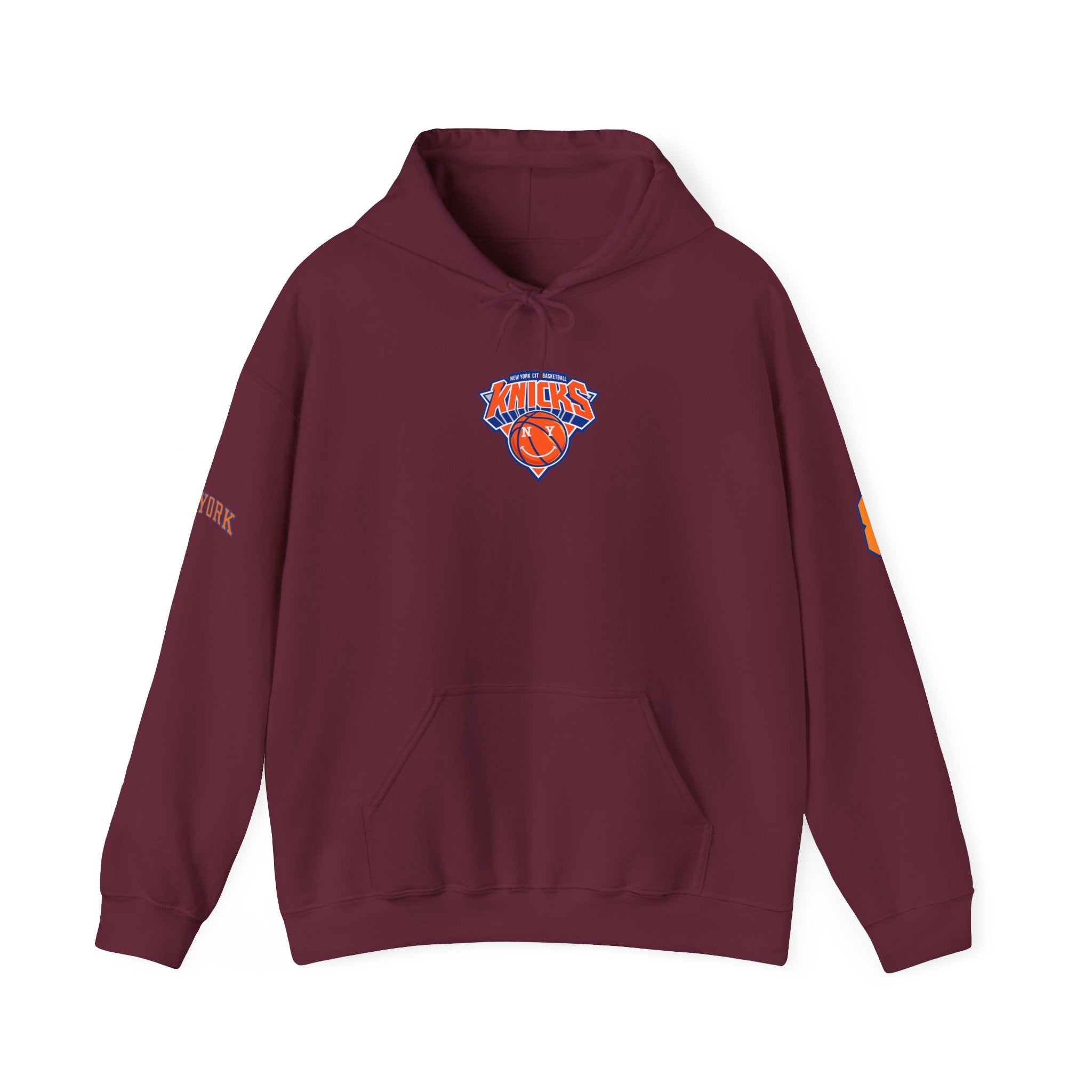 Knicks #8 Anunoby Basketball Hoodie — NYR Team Logo Back Number Sweatshirt