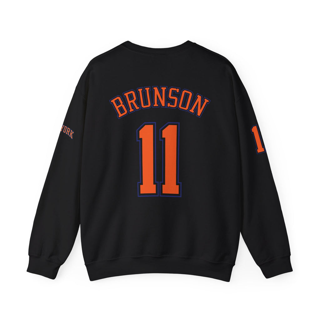 Knicks Brunson #11 Crewneck Sweatshirt — New York Basketball Pullover