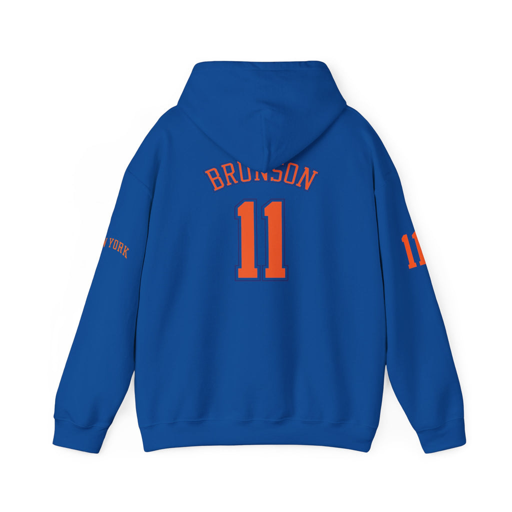 Knicks Jersey Hoodie — Brunson #11 White Basketball Pullover