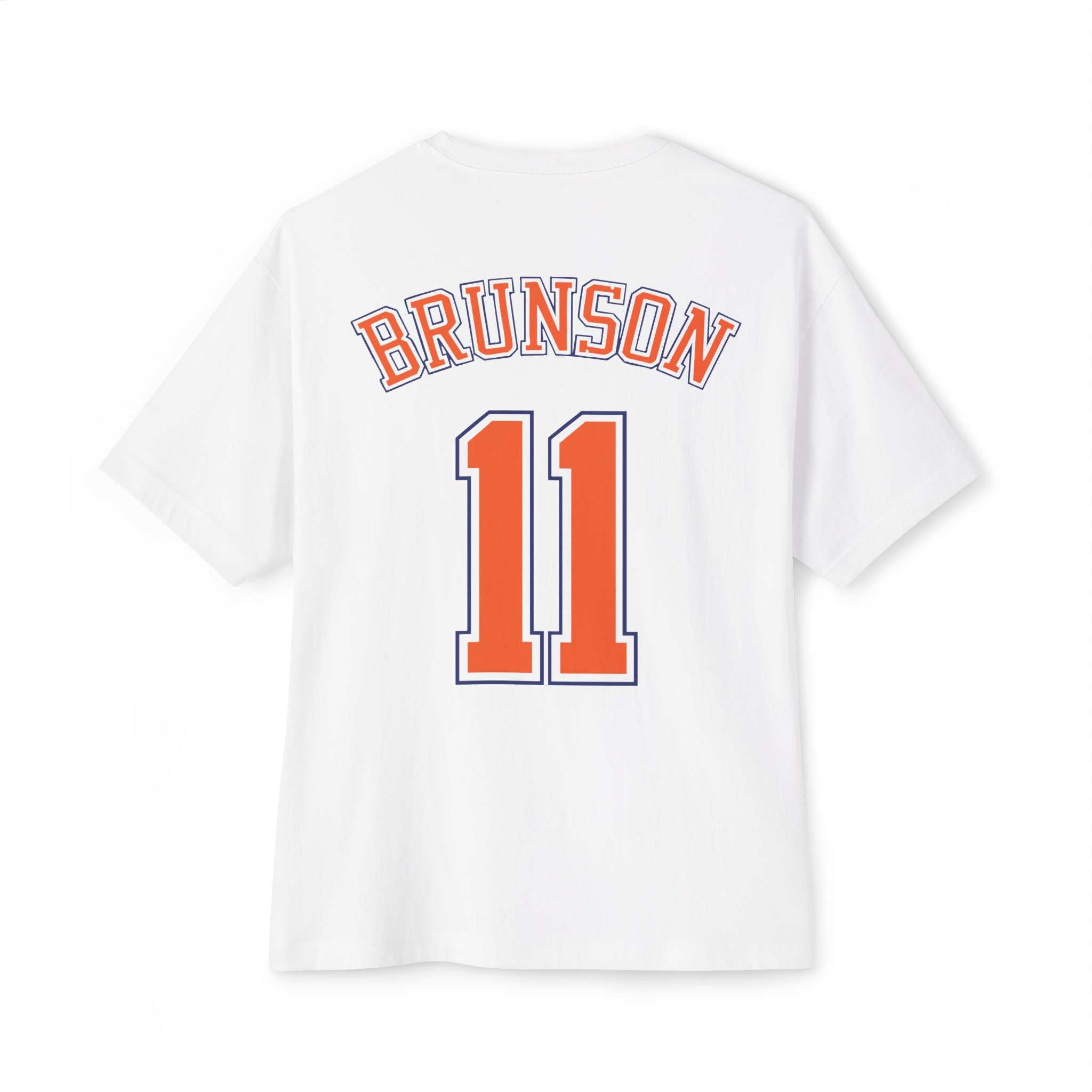 Knicks Brunson #11 Oversized Boxy Tee — NY Basketball Fan Shirt