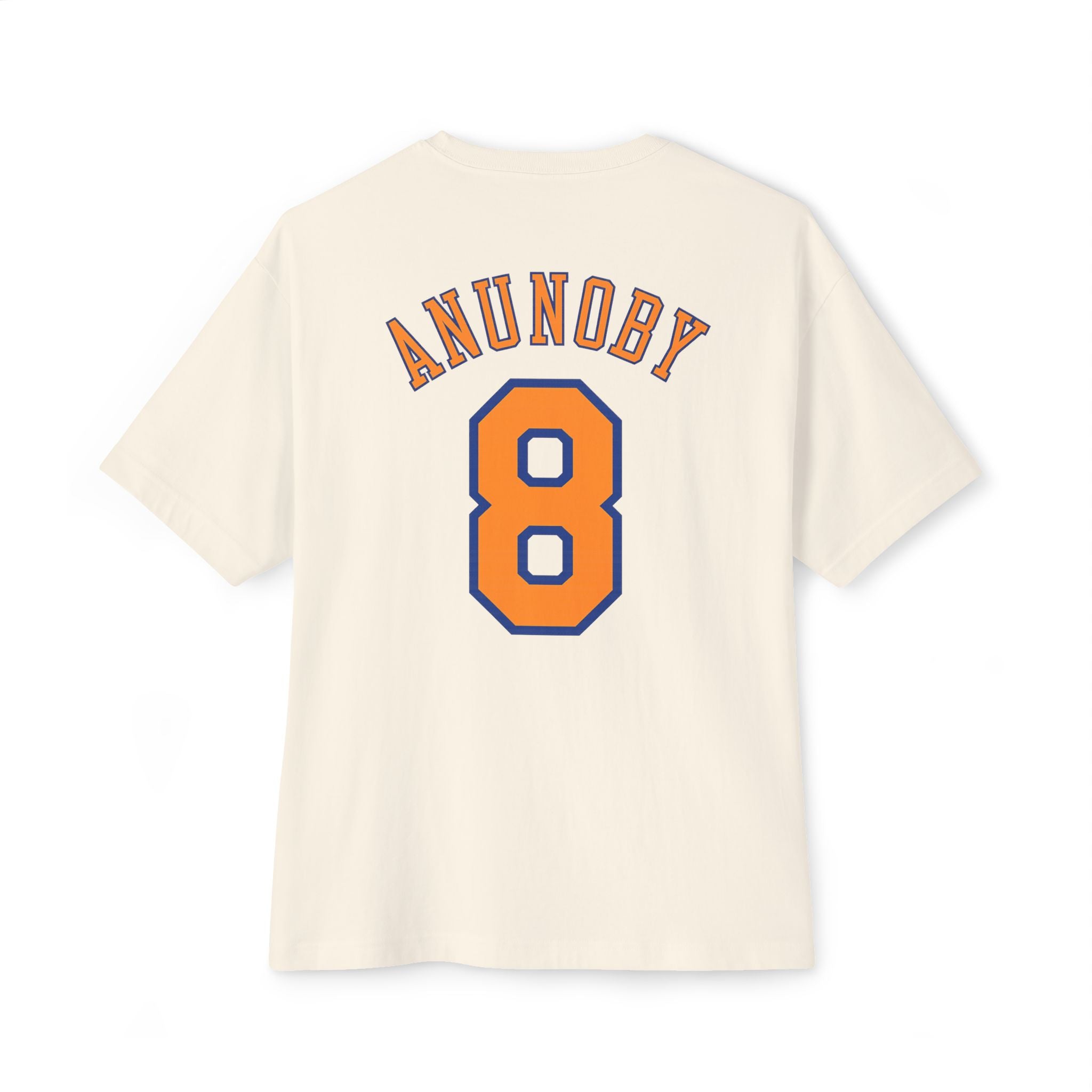 Knicks Anunoby #8 Boxy Tee — Retro Basketball Jersey Shirt