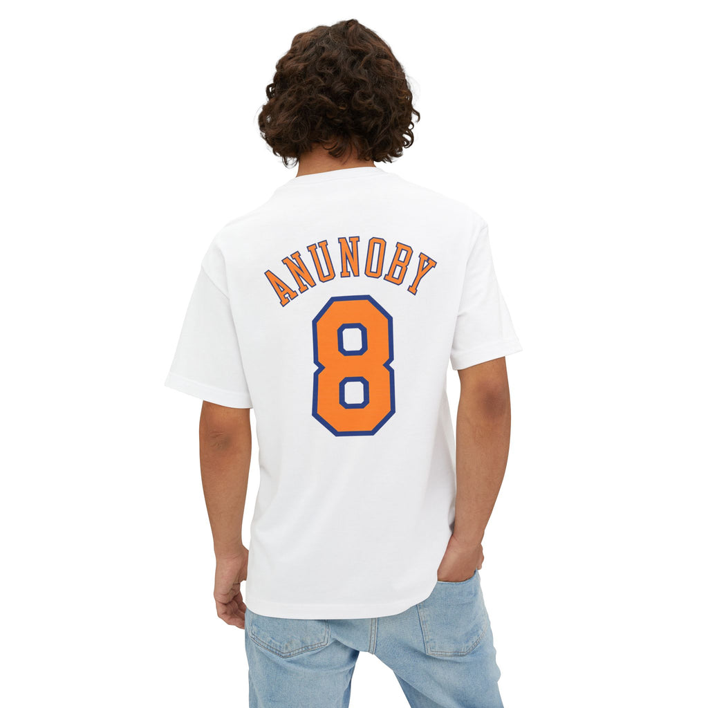 Knicks Anunoby #8 Boxy Tee — Retro Basketball Jersey Shirt
