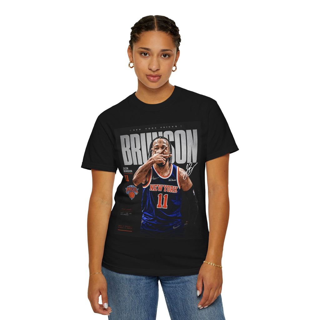 Jalen Brunson Knicks Graphic T-Shirt — Retro Basketball Fan Tee