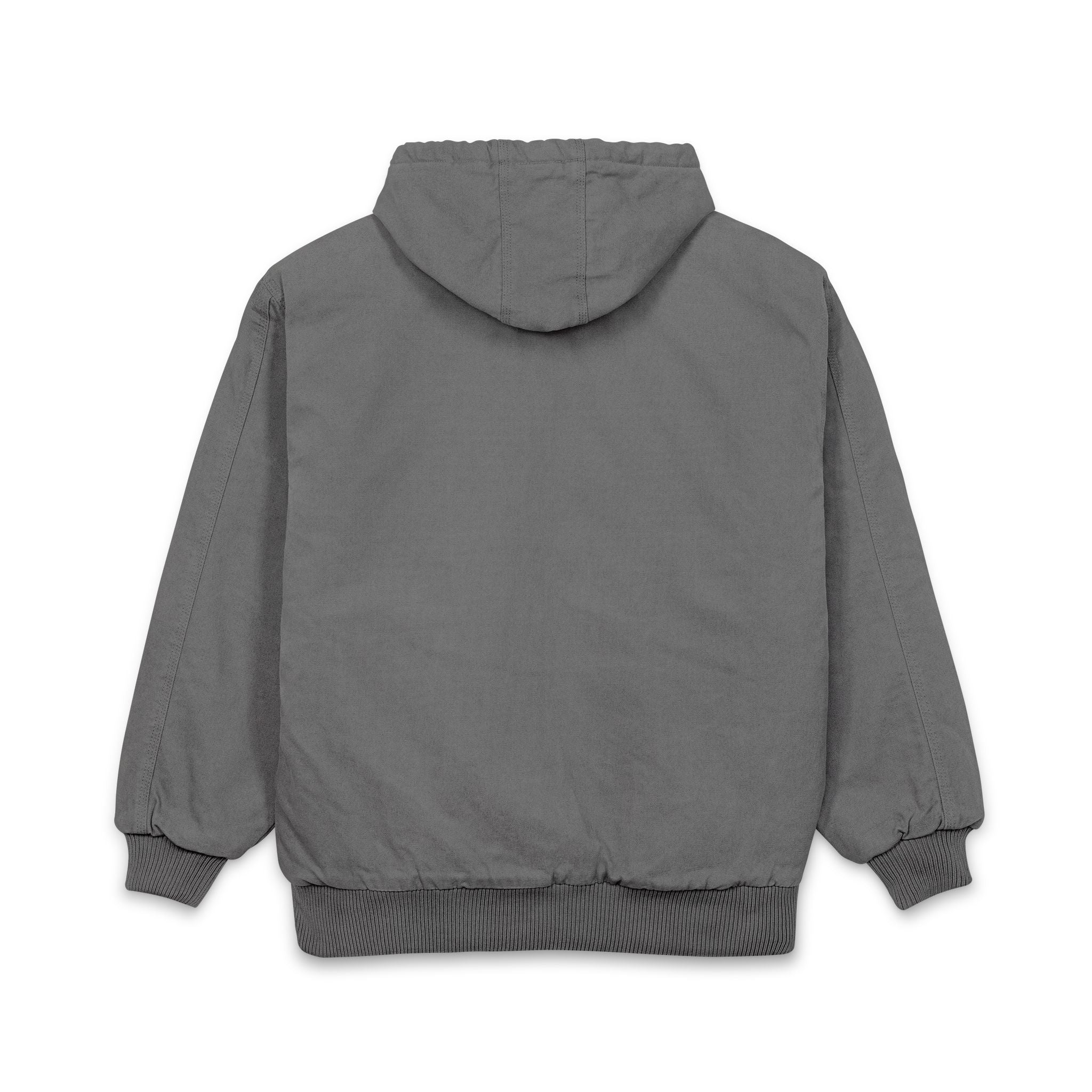 Men's Duck Cloth Hooded Work Jacket – Insulated Embroidered Carpenter Coat
