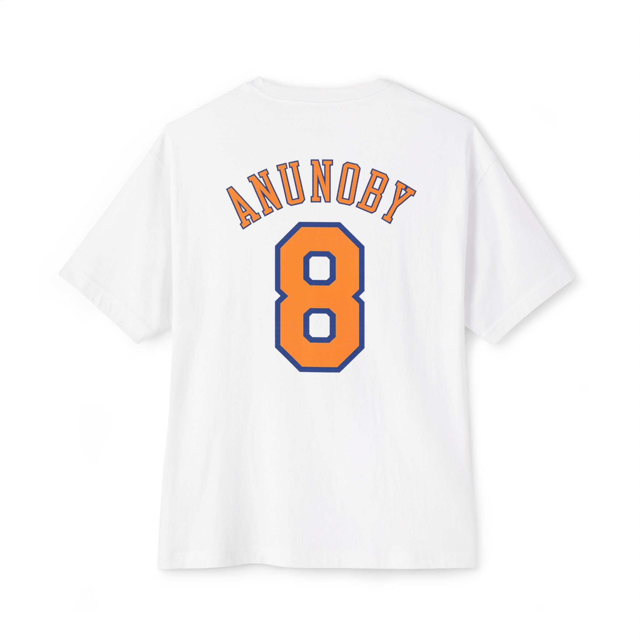 Knicks Anunoby #8 Boxy Tee — Retro Basketball Jersey Shirt