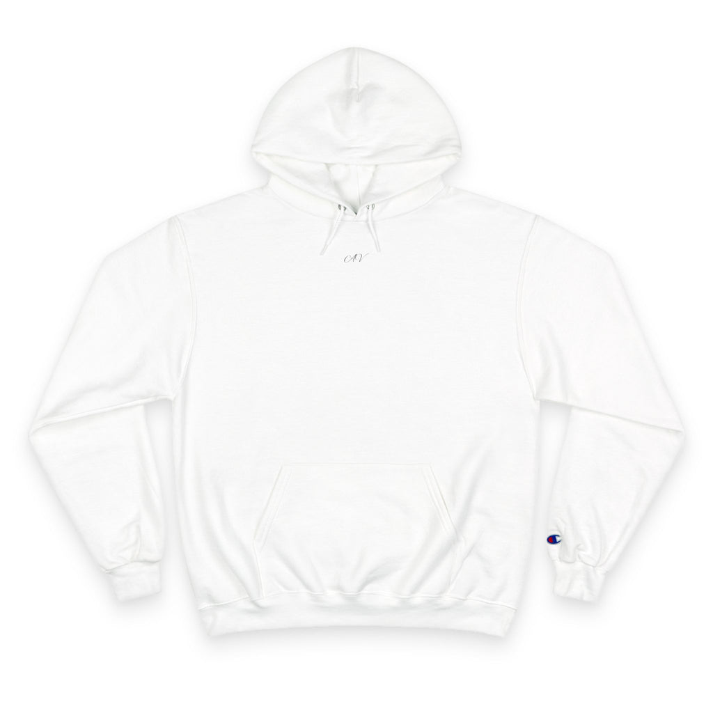 White Hoodie with Sketch Eye Graphic
