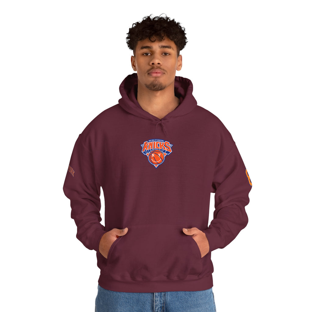 Knicks #8 Anunoby Basketball Hoodie — NYR Team Logo Back Number Sweatshirt