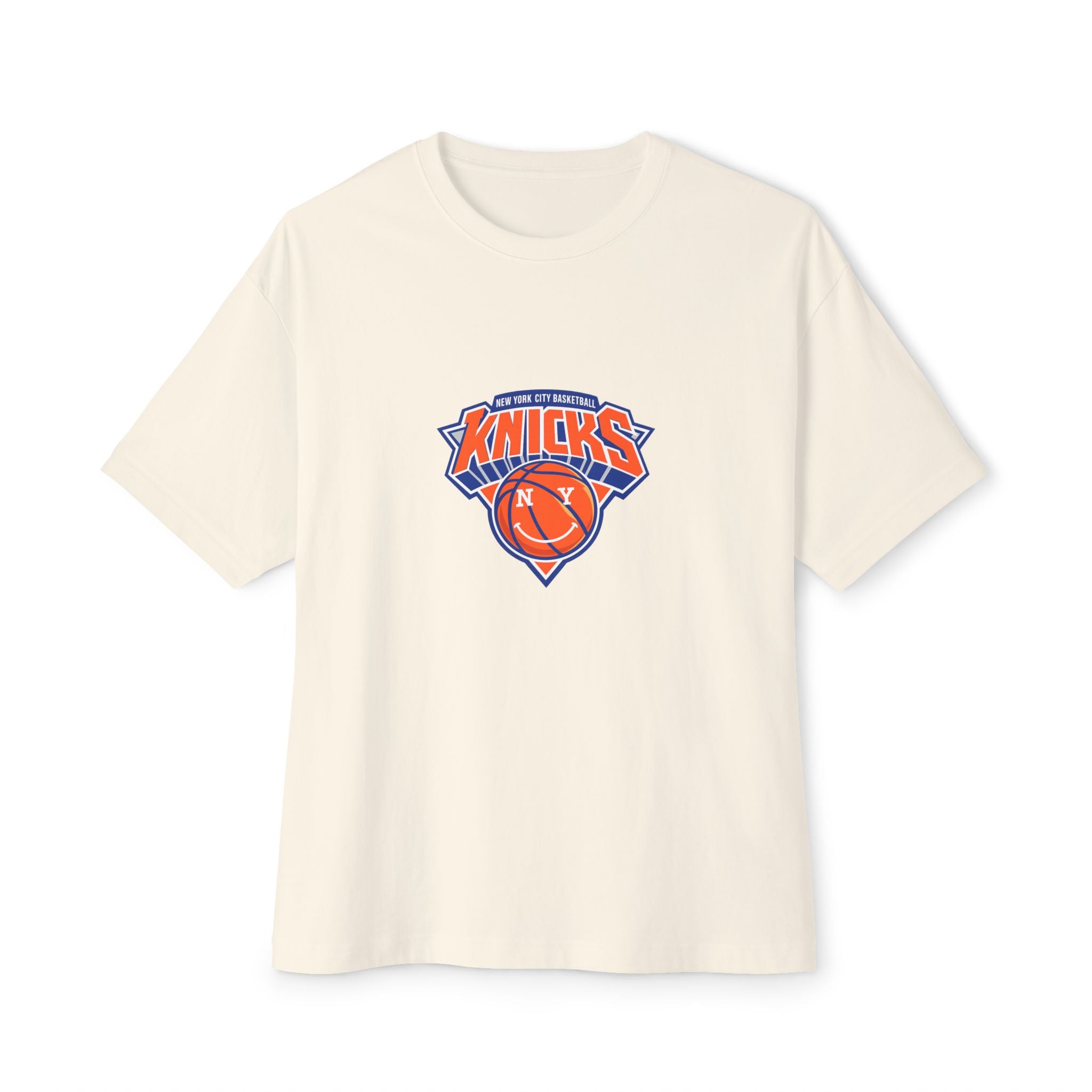 Knicks 'Towns 32' Boxy Tee — Retro Basketball Team Jersey Shirt