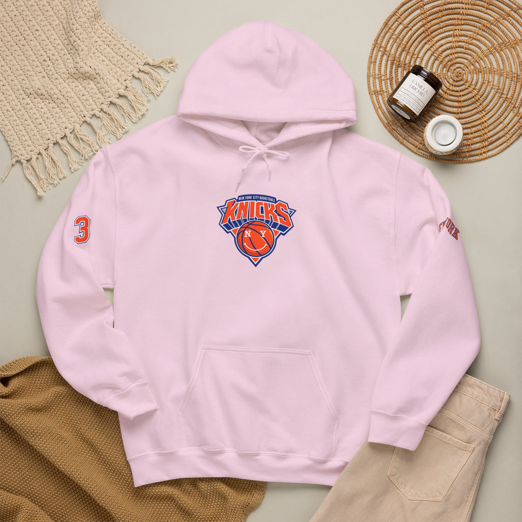 New York Knicks Jersey Hoodie — 'Towns 32' Retro Basketball Pullover