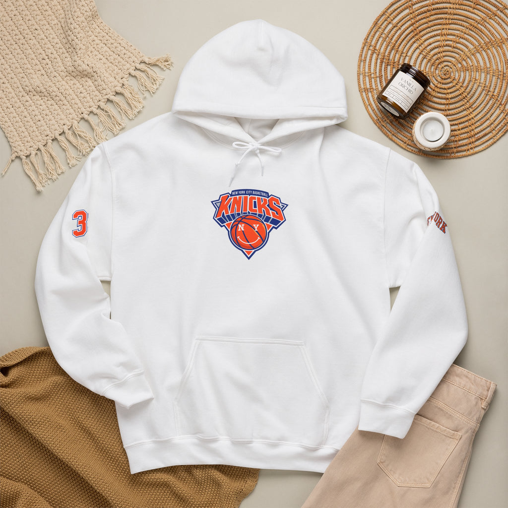 New York Knicks Jersey Hoodie — 'Towns 32' Retro Basketball Pullover