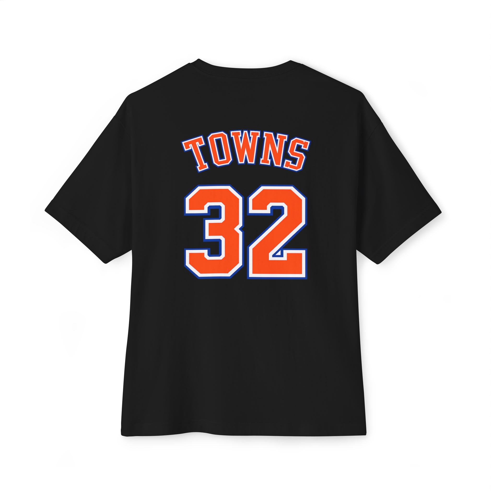 Knicks 'Towns 32' Boxy Tee — Retro Basketball Team Jersey Shirt