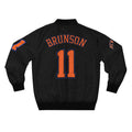 Bronx Knicks 'Brunson 11' Men's Bomber Jacket — Black Team Fan Jacket