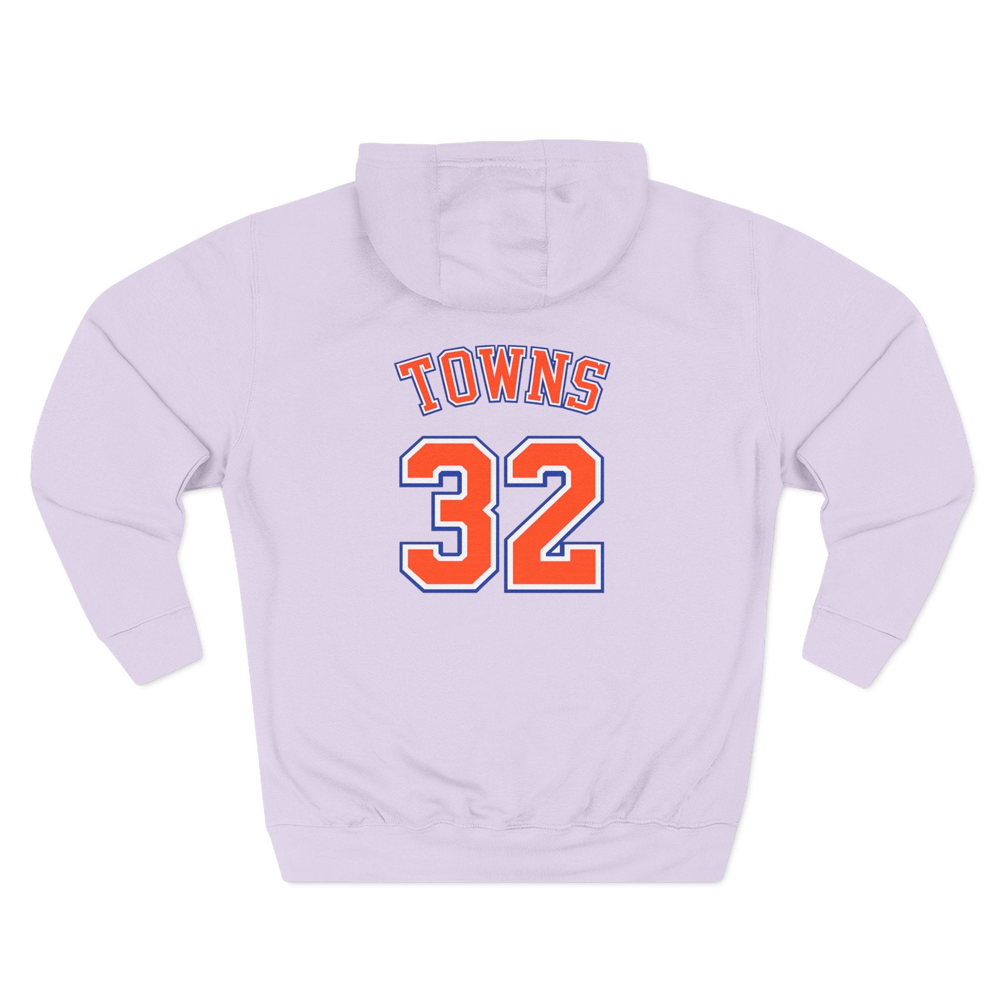 Knicks Basketball Hoodie — 'Towns 32' Team Logo Fleece Pullover