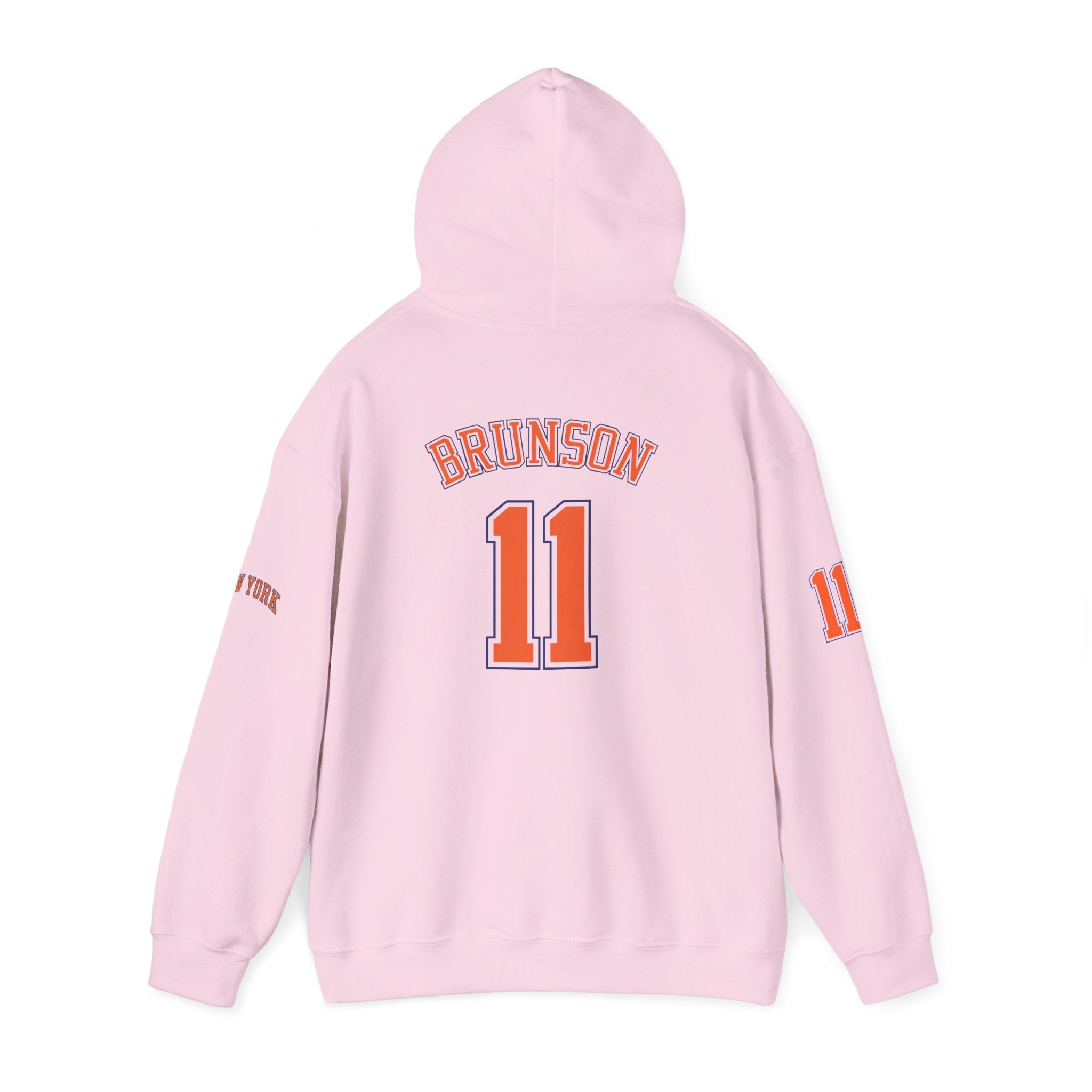 Knicks Jersey Hoodie — Brunson #11 White Basketball Pullover