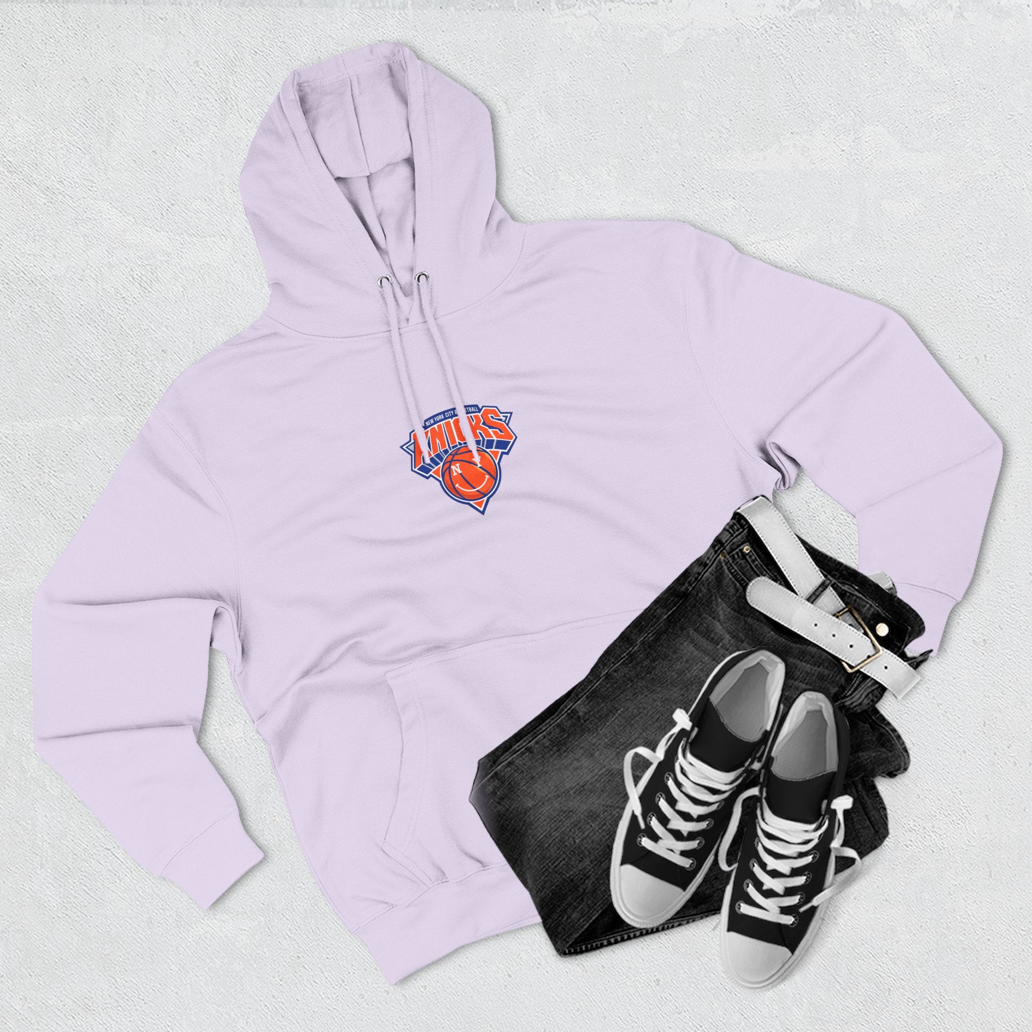 Knicks Basketball Hoodie — 'Towns 32' Team Logo Fleece Pullover
