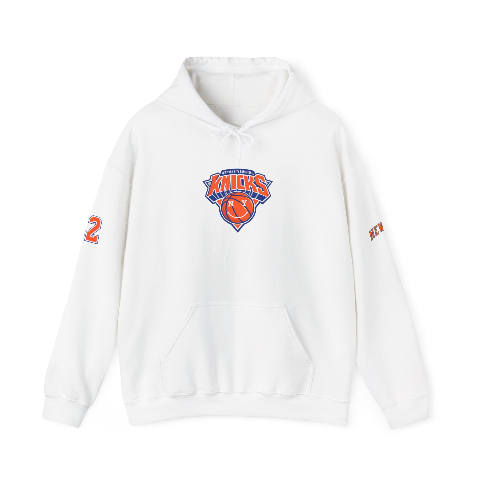 New York Knicks Jersey Hoodie — 'Towns 32' Retro Basketball Pullover