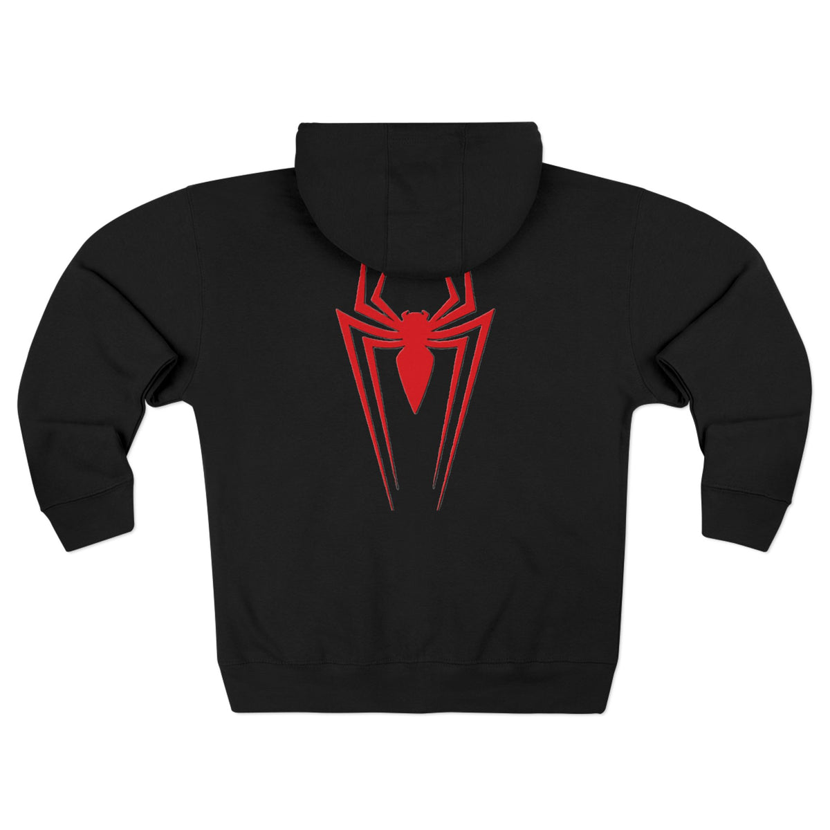 Spider Emblem Zip Hoodie