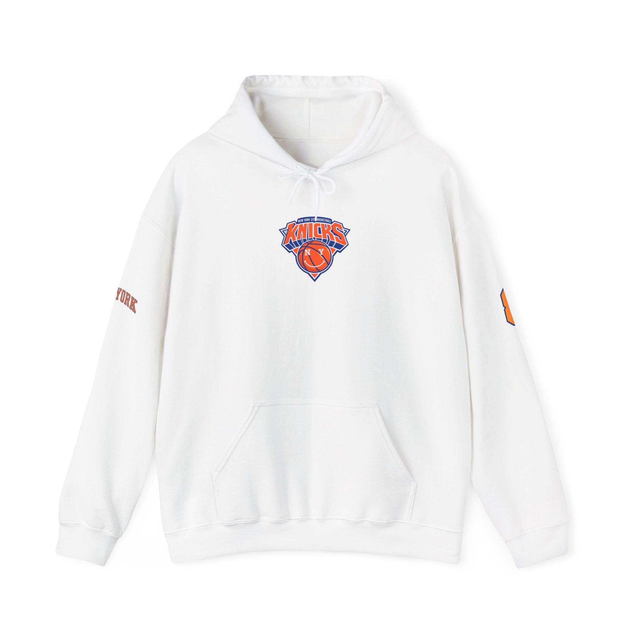 Knicks #8 Anunoby Basketball Hoodie — NYR Team Logo Back Number Sweatshirt