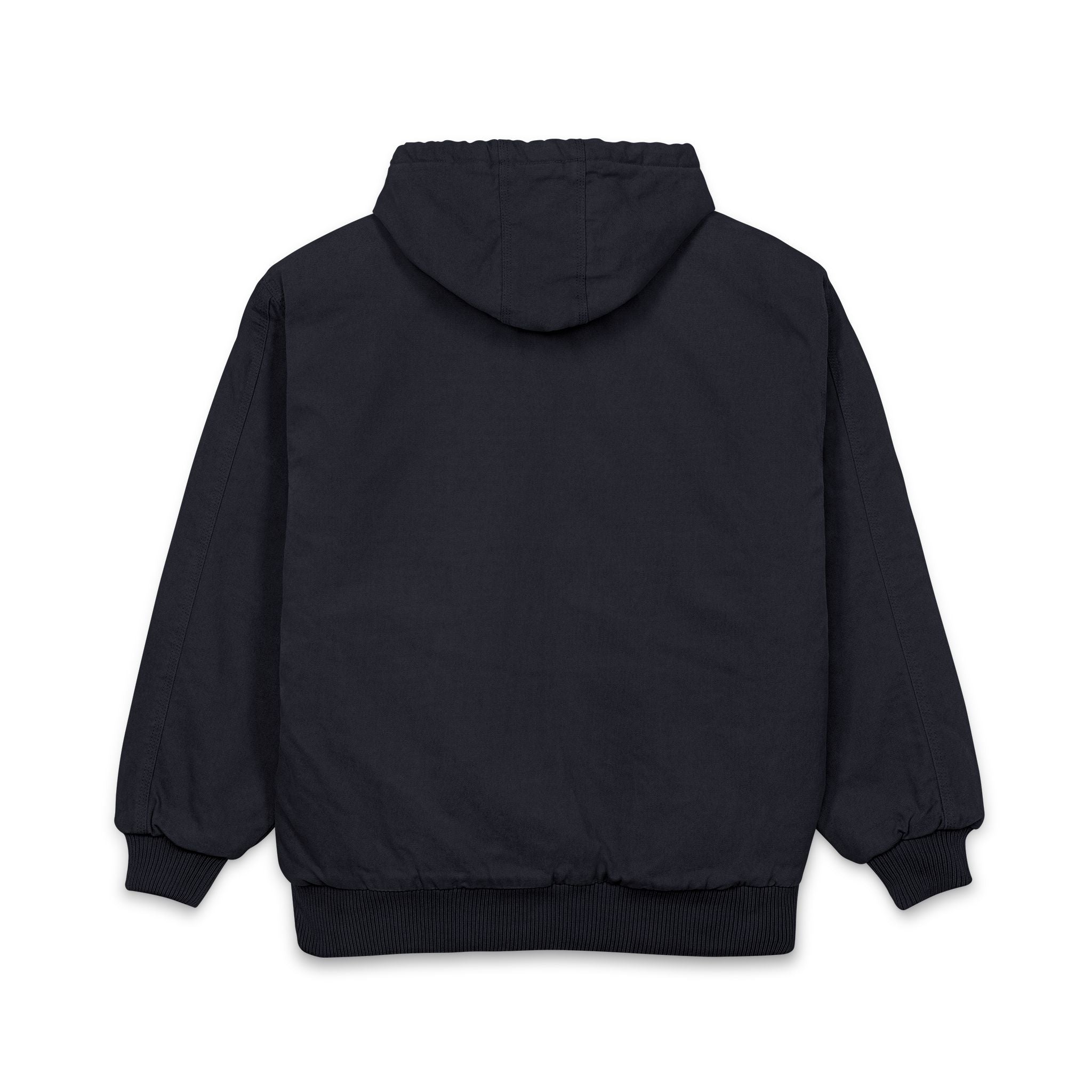Men's Duck Cloth Hooded Work Jacket – Insulated Embroidered Carpenter Coat