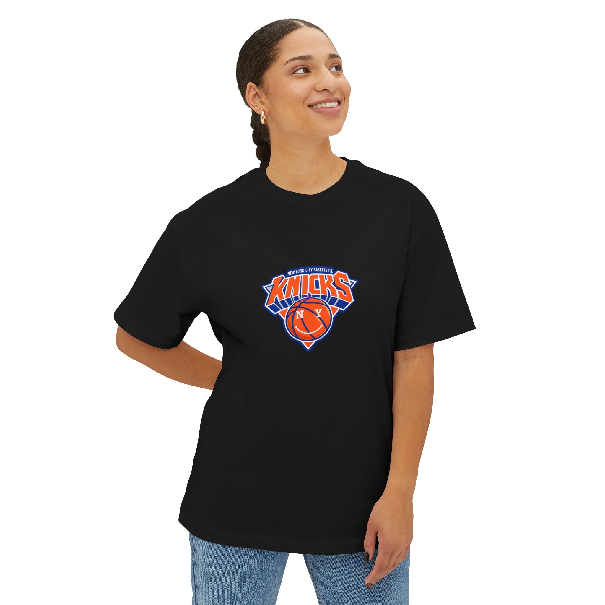 Knicks Anunoby #8 Boxy Tee — Retro Basketball Jersey Shirt