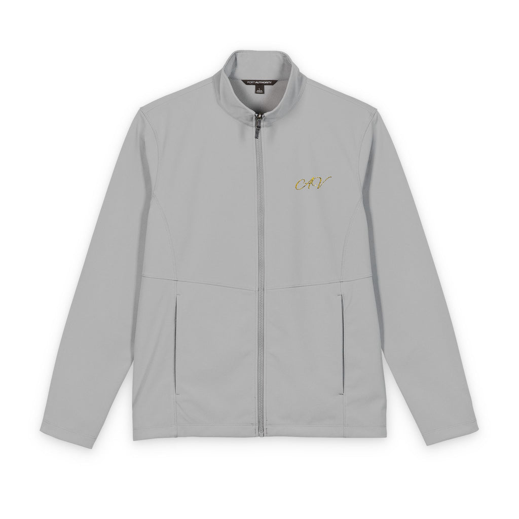 Soft Shell Jacket — Minimal Gold Script Logo