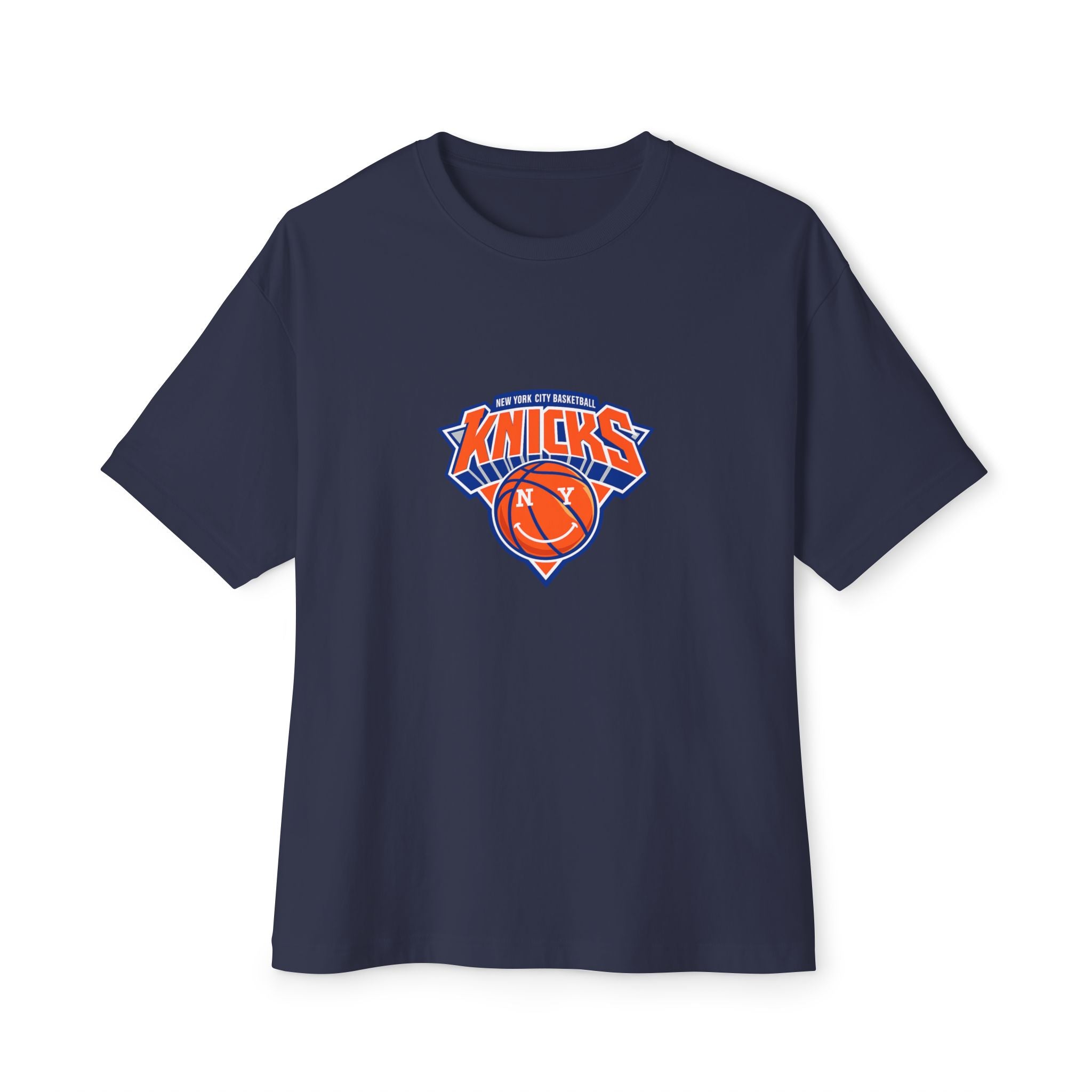 Knicks 'Towns 32' Boxy Tee — Retro Basketball Team Jersey Shirt