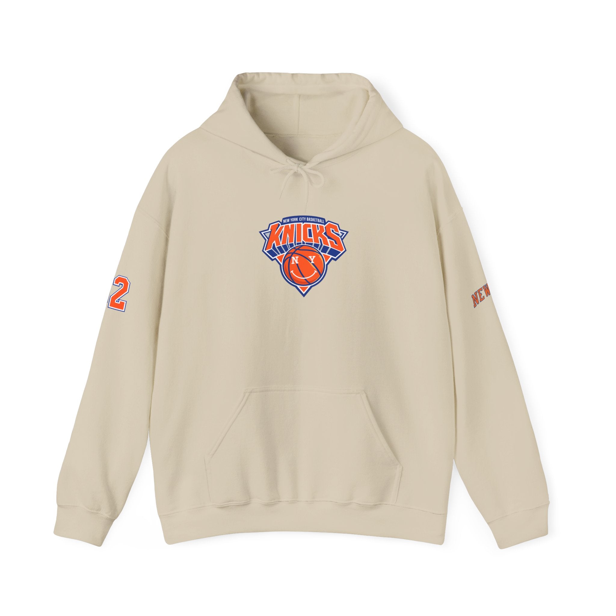 New York Knicks Jersey Hoodie — 'Towns 32' Retro Basketball Pullover
