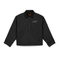 Work Jacket - Black Duck Cloth Jacket with Subtle 'CRT' Script Logo