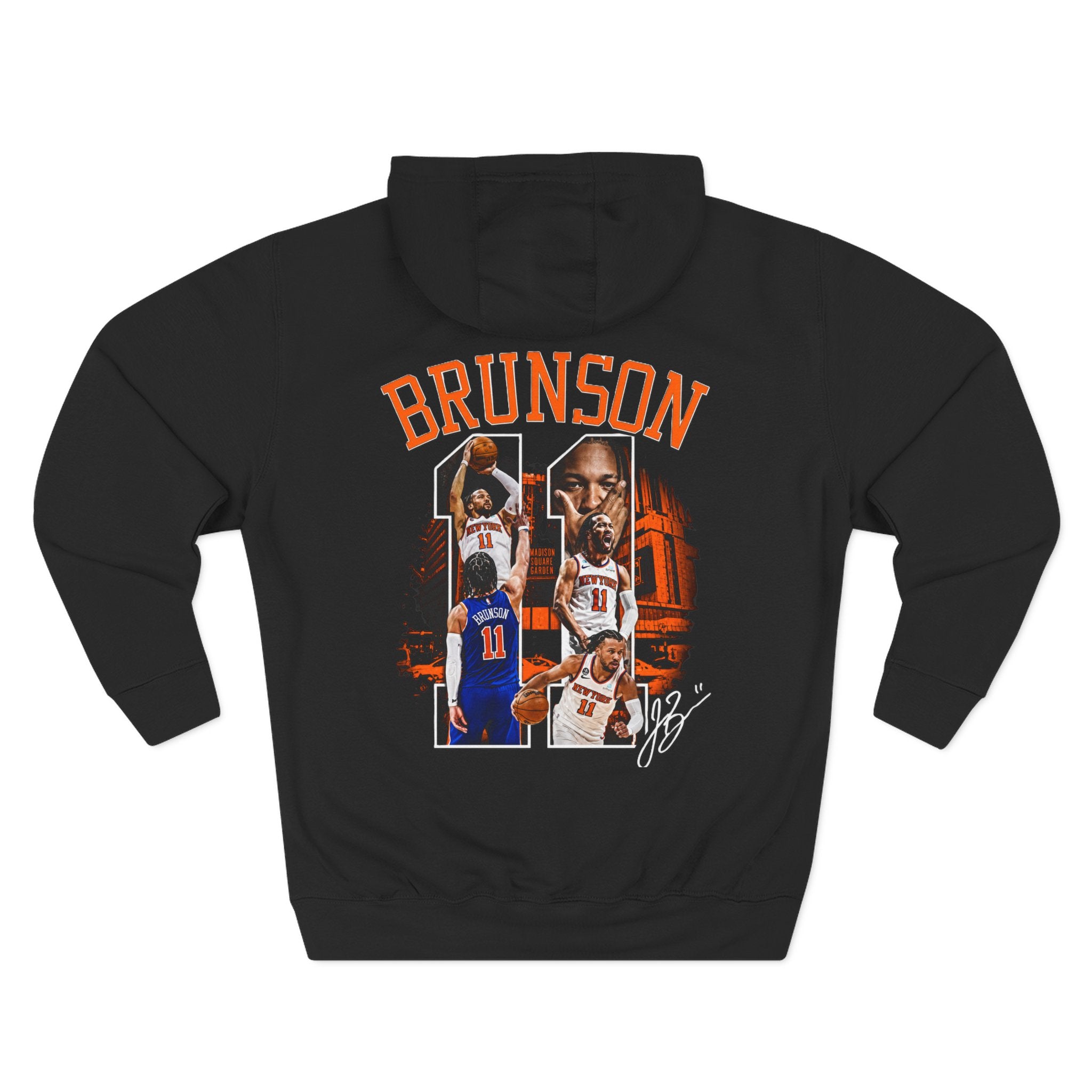Brunson #11 Basketball Hoodie — New York Knicks Player Collage Fleece