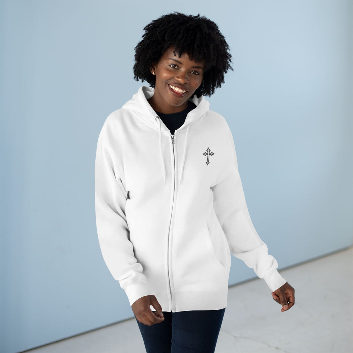 Cross Zip Hoodie