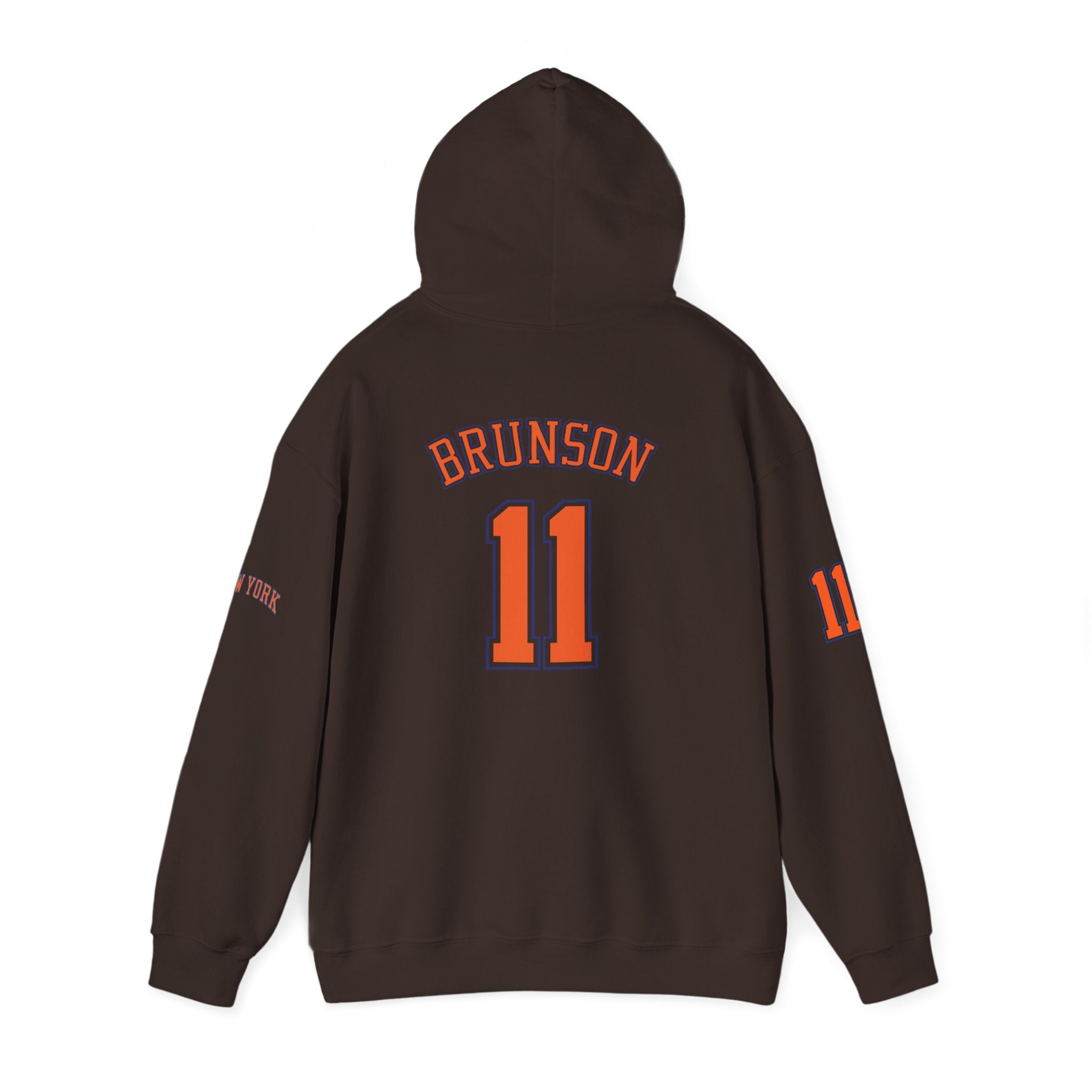 Knicks Jersey Hoodie — Brunson #11 White Basketball Pullover