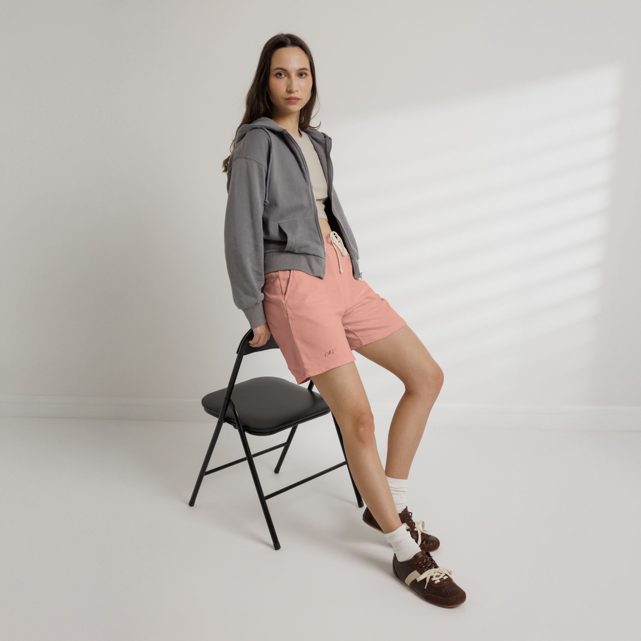 Lightweight Garment-Dyed Fleece Shorts
