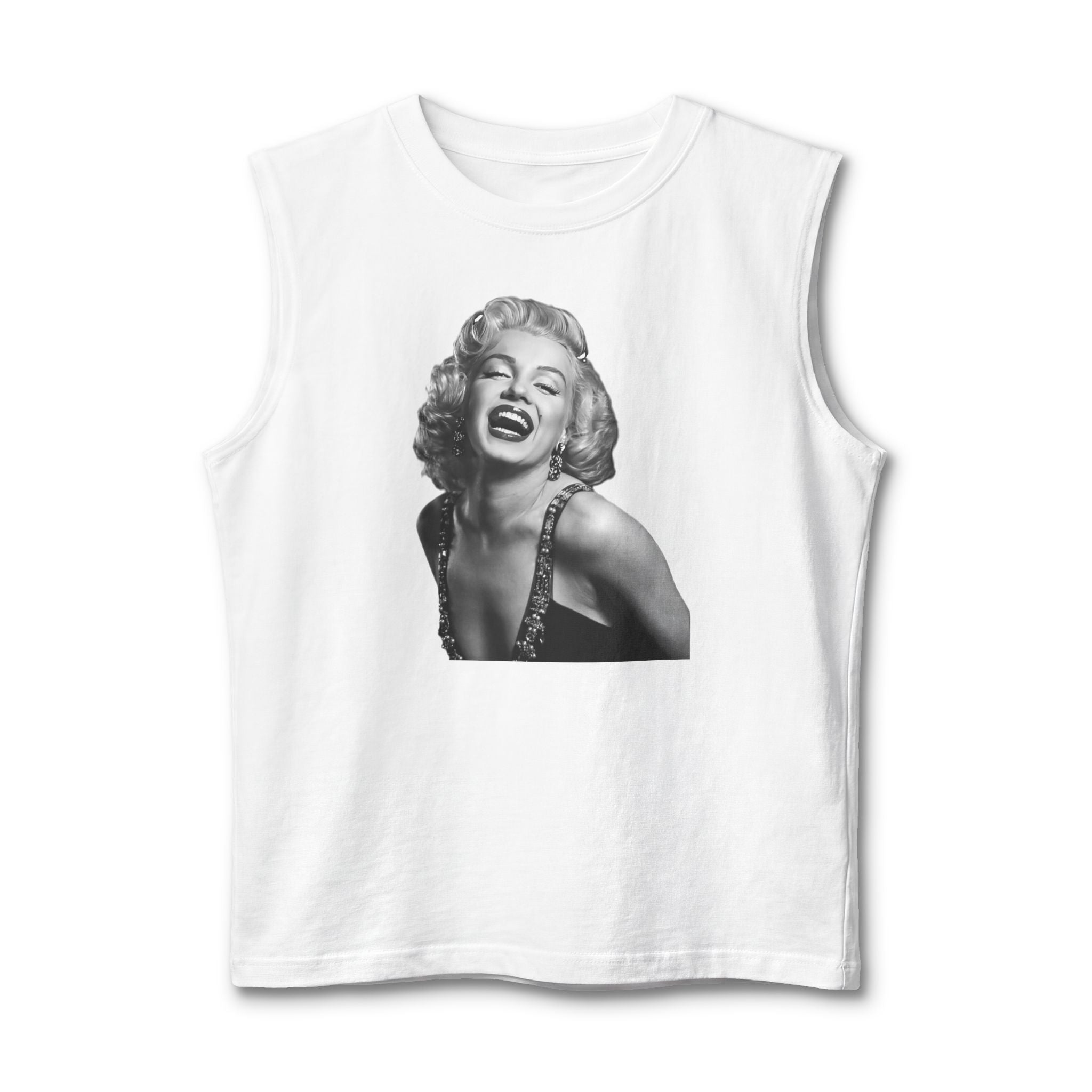 Vintage Glam Portrait Muscle Tank