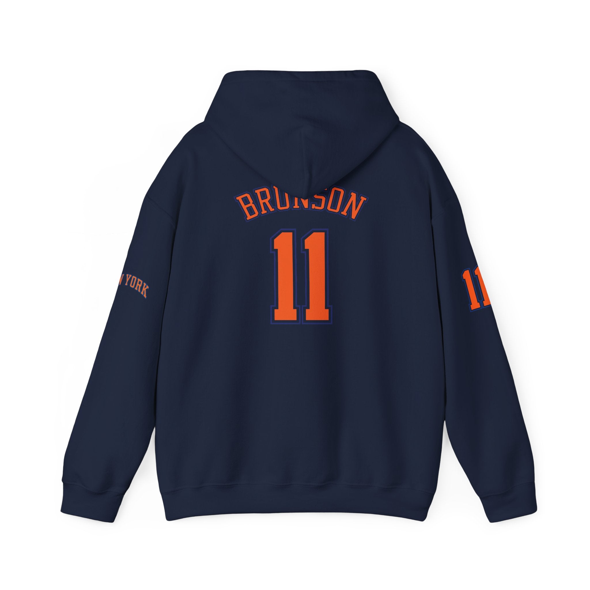 Knicks Jersey Hoodie — Brunson #11 White Basketball Pullover