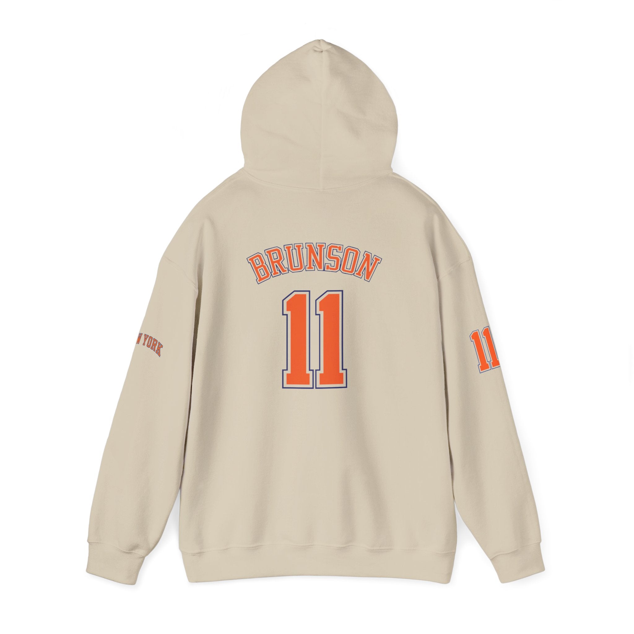 Knicks Jersey Hoodie — Brunson #11 White Basketball Pullover