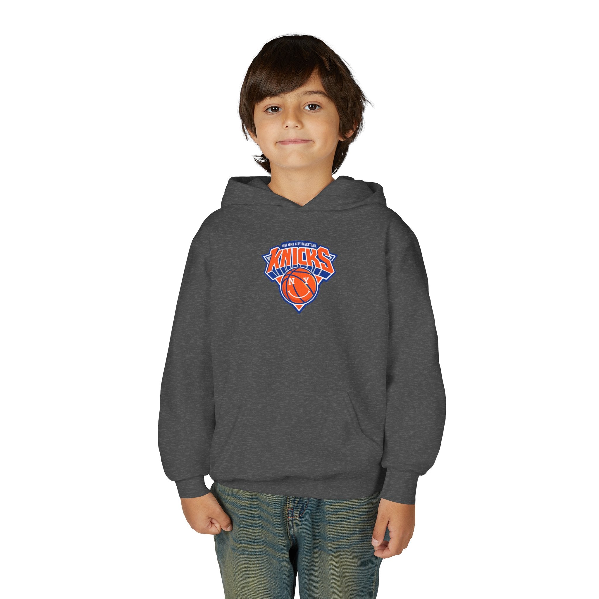 Youth Knicks Basketball Hoodie — 'TOWNS 32' Front Logo & Back Jersey Design