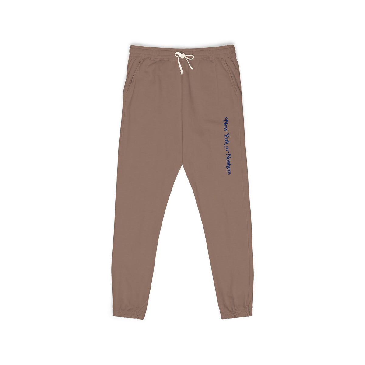 Fleece Sweatpants — Minimal Vertical Script Cozy Joggers