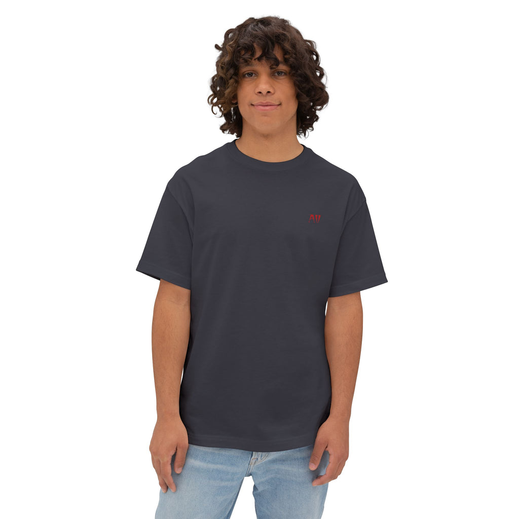 Spider Emblem Boxy Tee — Red Spider Logo Oversized T-Shirt