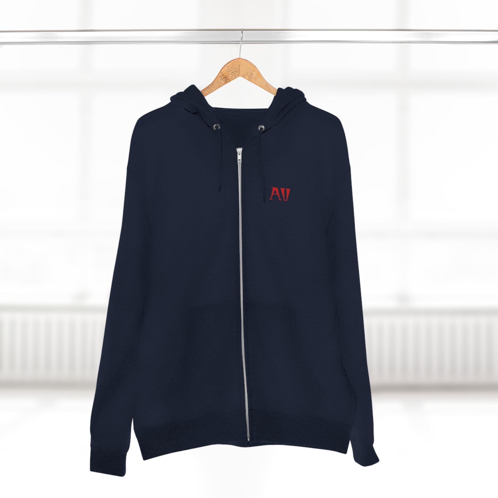 Spider Emblem Zip Hoodie