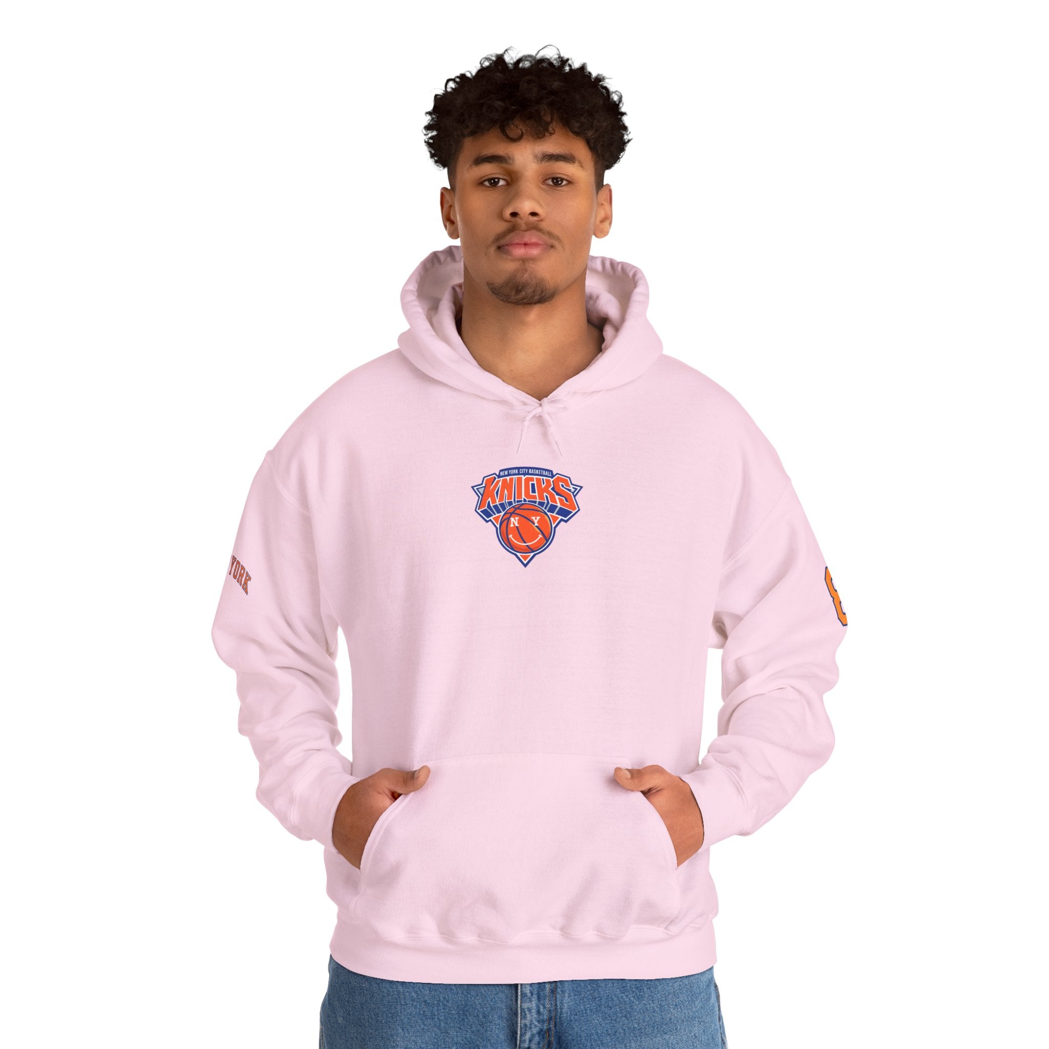 Knicks #8 Anunoby Basketball Hoodie — NYR Team Logo Back Number Sweatshirt