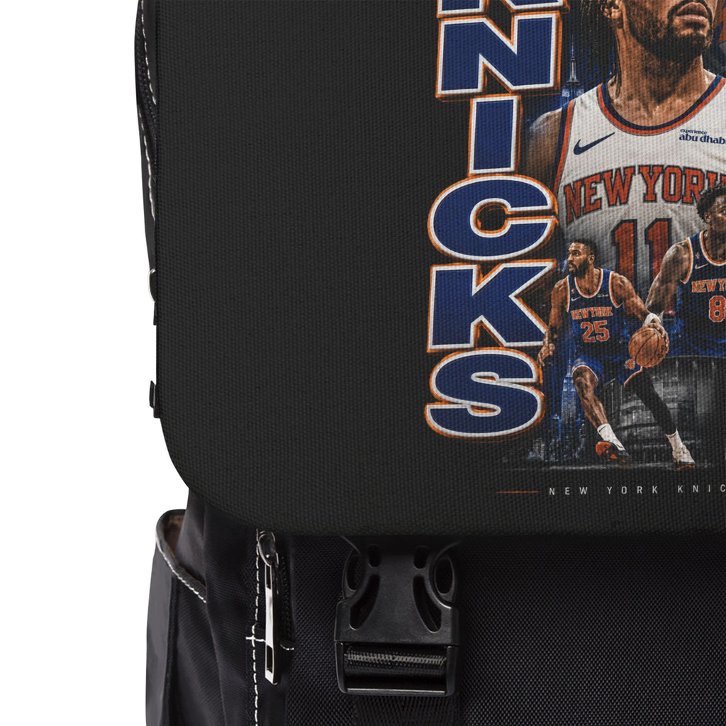 New York Knicks Collage Backpack — Basketball Team Travel Bag