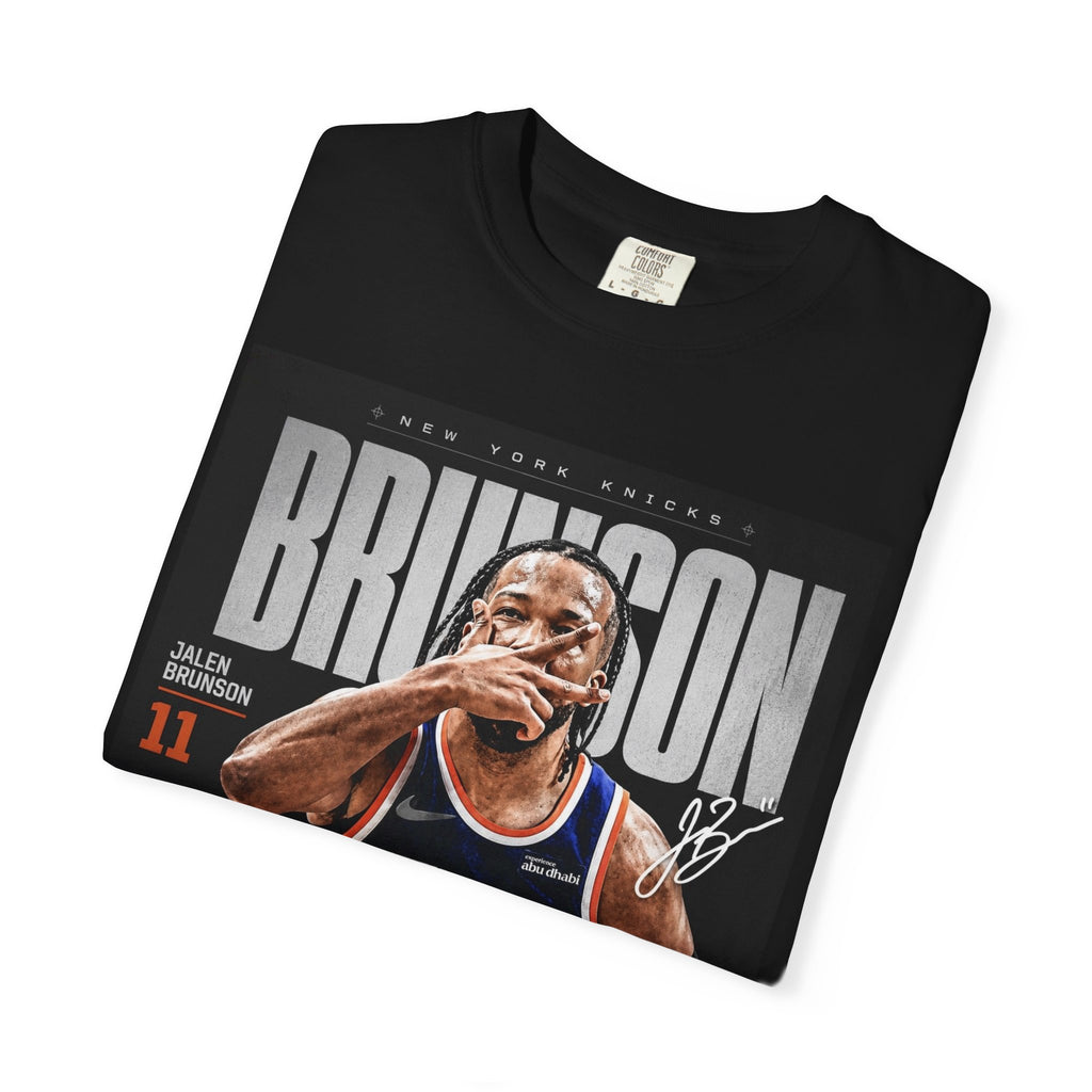 Jalen Brunson Knicks Graphic T-Shirt — Retro Basketball Fan Tee