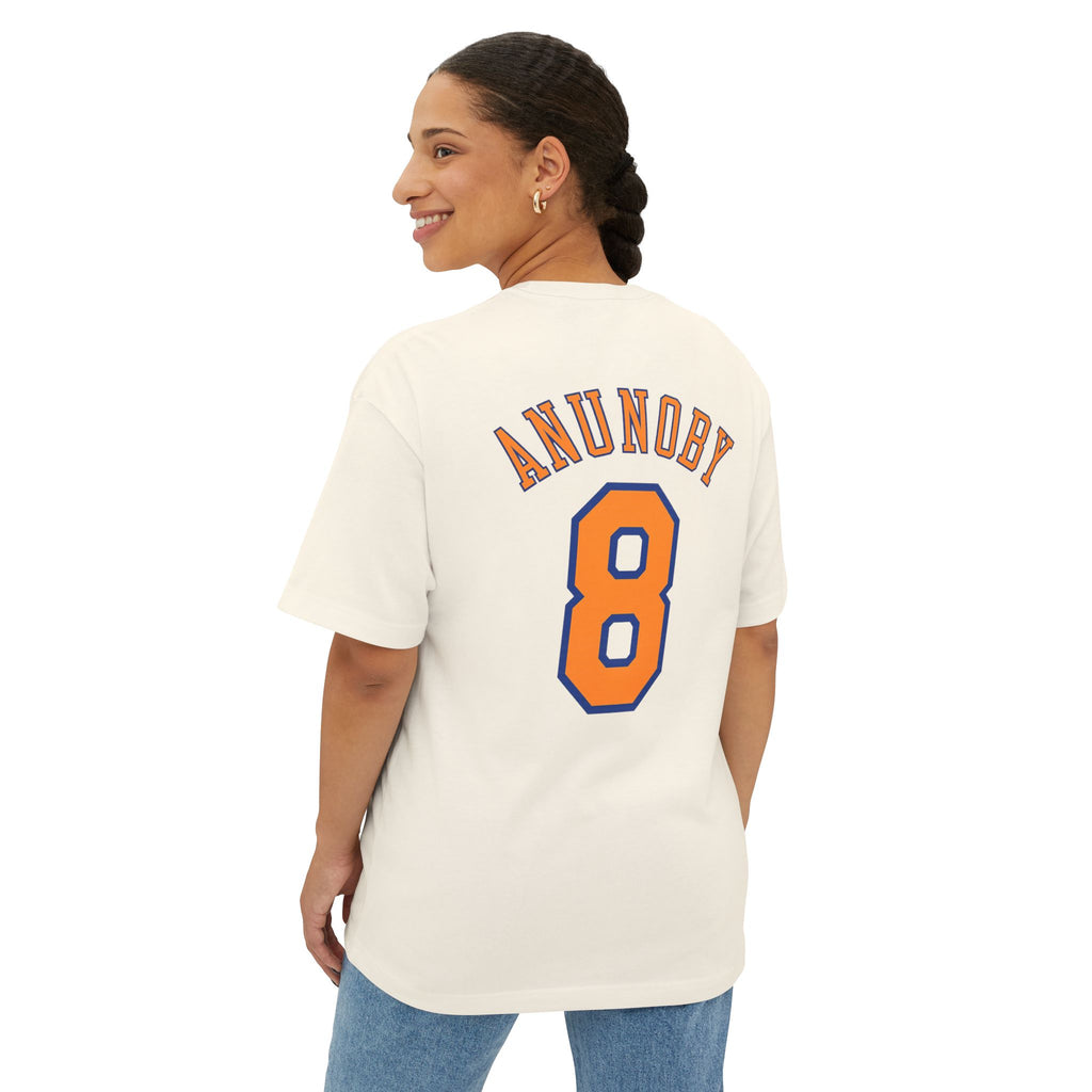 Knicks Anunoby #8 Boxy Tee — Retro Basketball Jersey Shirt