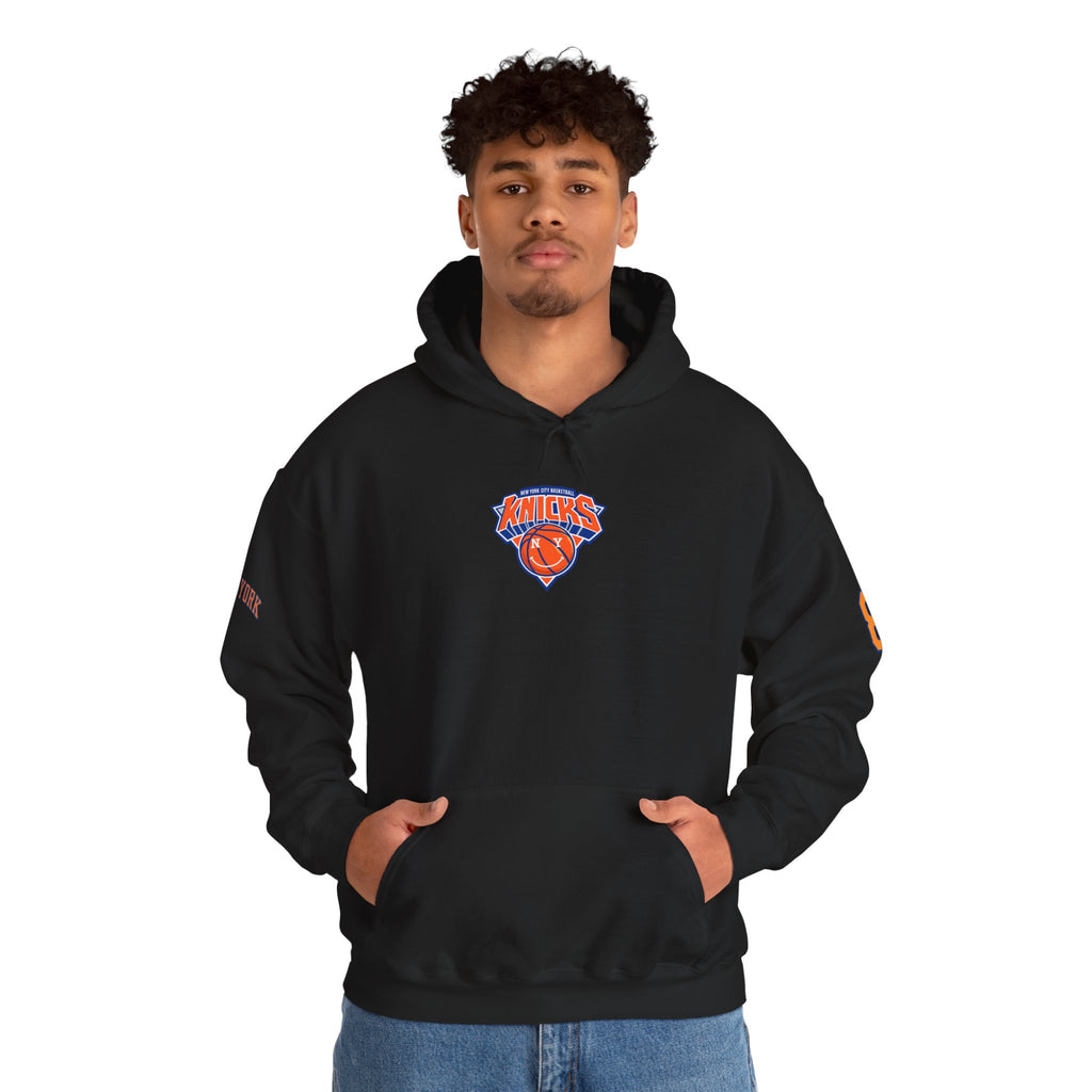 Knicks #8 Anunoby Basketball Hoodie — NYR Team Logo Back Number Sweatshirt