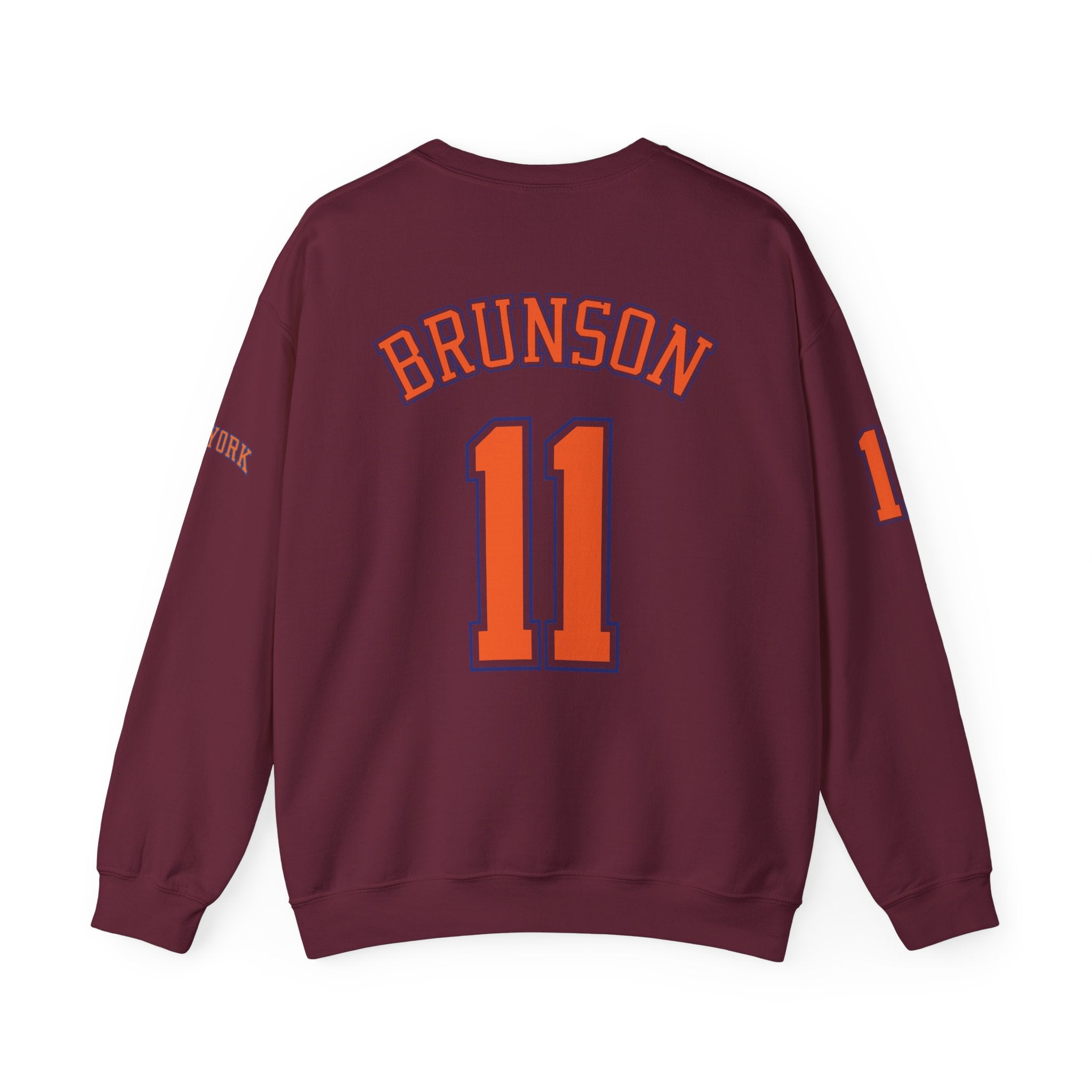 Knicks Brunson #11 Crewneck Sweatshirt — New York Basketball Pullover